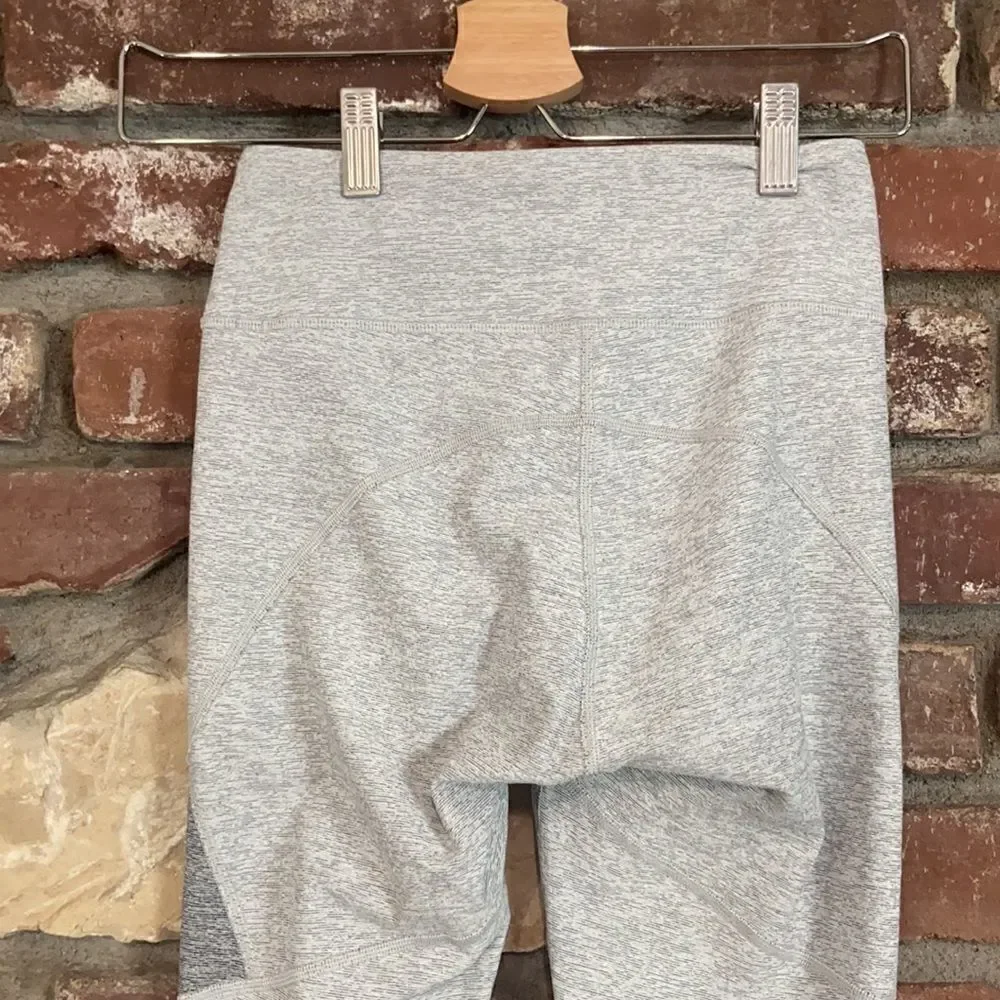 Outdoor Voices Gray Two-Tone Knee High Leggings Size XS in Gray